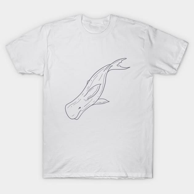 Sperm Whale 2 T-Shirt by ArtDary